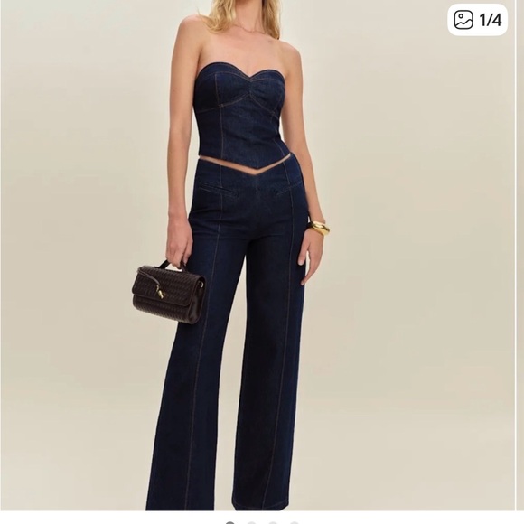 Reformation Denim - Reformation Arana Stretch Denim Low Waist Jeans